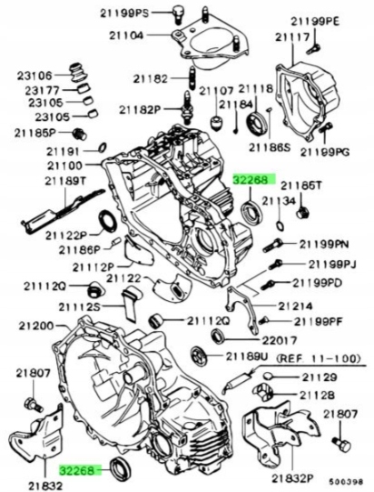 фото №7, Кільце ущільнювальний вала, диференціал mitsubishi galant eclipse md742053