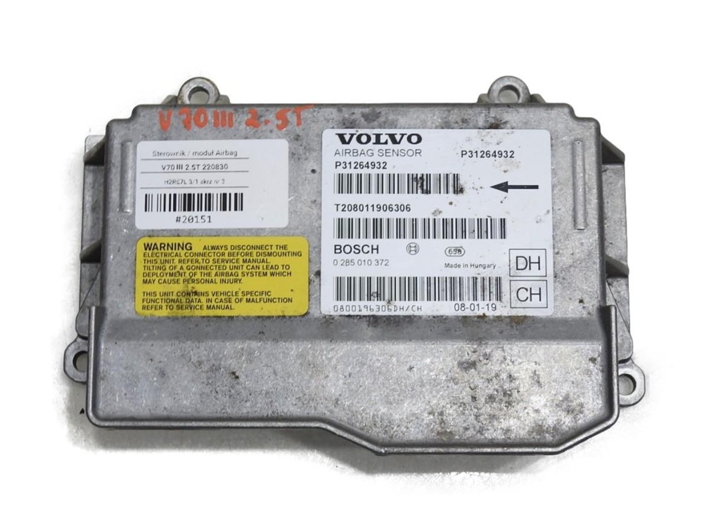 фото №1, Датчик air bag подушка безопасности volvo v70 iii p31264932