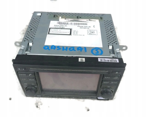 фото №1, Nissan qashqai 10r радіо навігація 25915bh10c