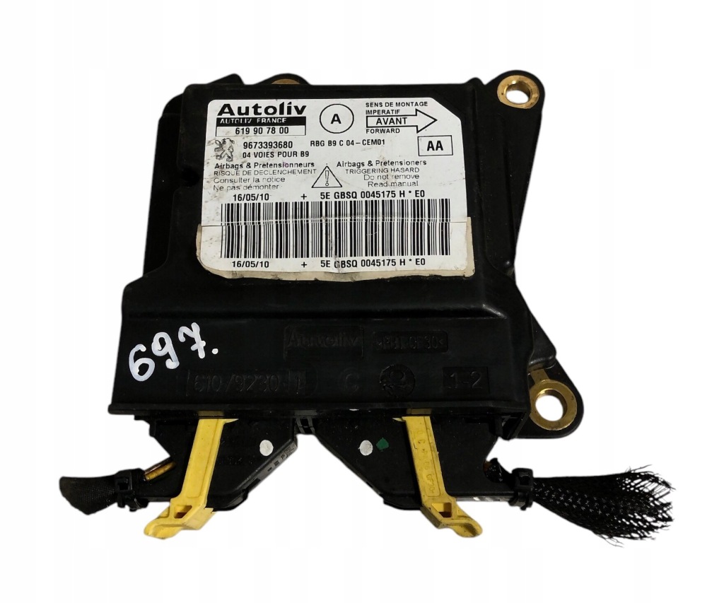 фото №1, Модуль подушка безпеки peugeot partner ii 619907800 9673393680