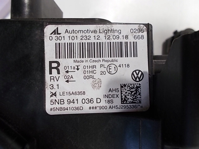 фото №13, Vw tiguan ii 5na 17-21 full led лампа права org !