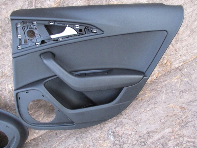 фото №5, Audi a6 c7 2013 allroad sedan kombi обшивка обивка дверь задняя czarna кожа