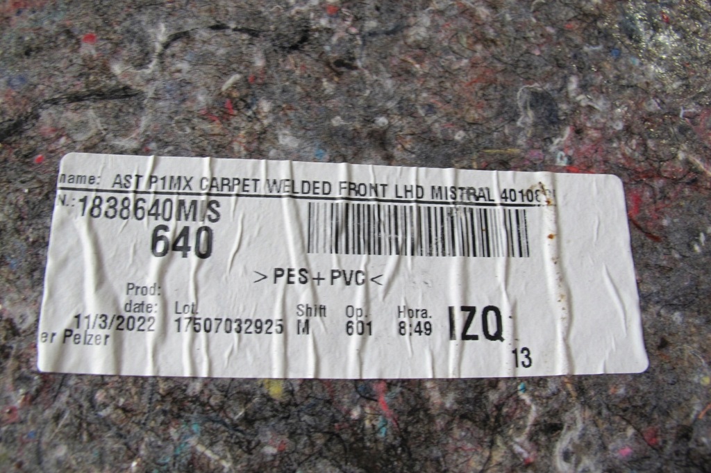 фото №8, Citroen c3 aircross 2r килимок обшивка підлога 1838640