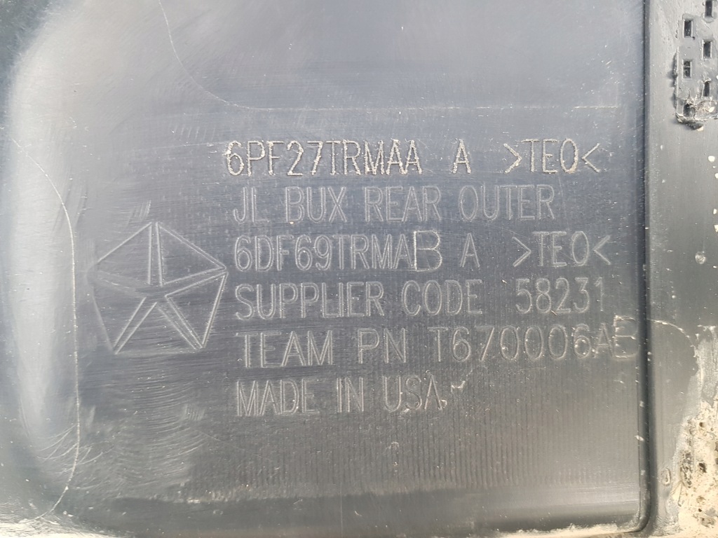 фото №9, Бампер задня задній jeep wranger rok 17-20