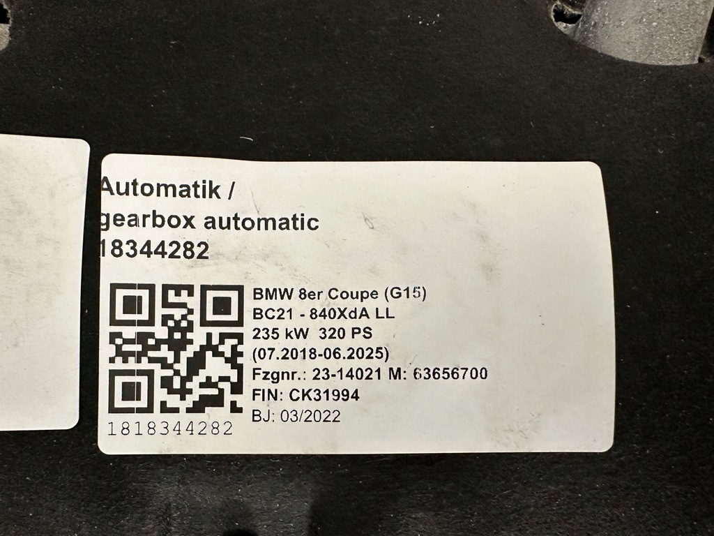 фото №8, Bmw 8 g14 g15 g16 коробка передач передач ga8hp76x