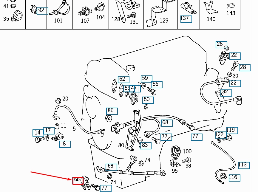 фото №10, Mercedes-benz sl r129 датчик spalania детонаційний a0031537828