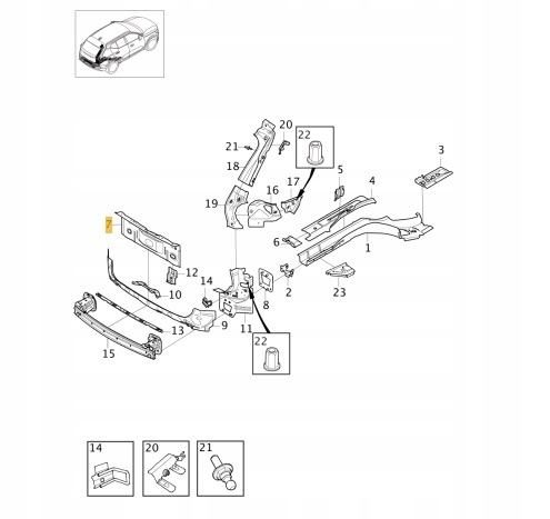 фото №7, Усилитель задние pas volvo xc40 31698222