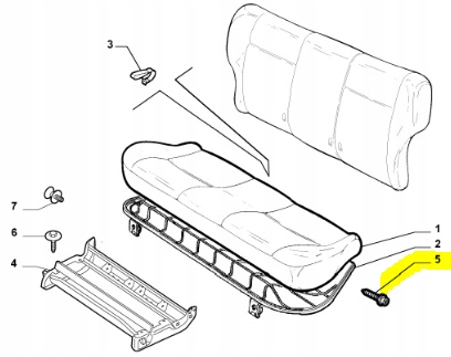 фото №6, Болт сиденье, сиденье fiat idea оригинальный номер 46990385