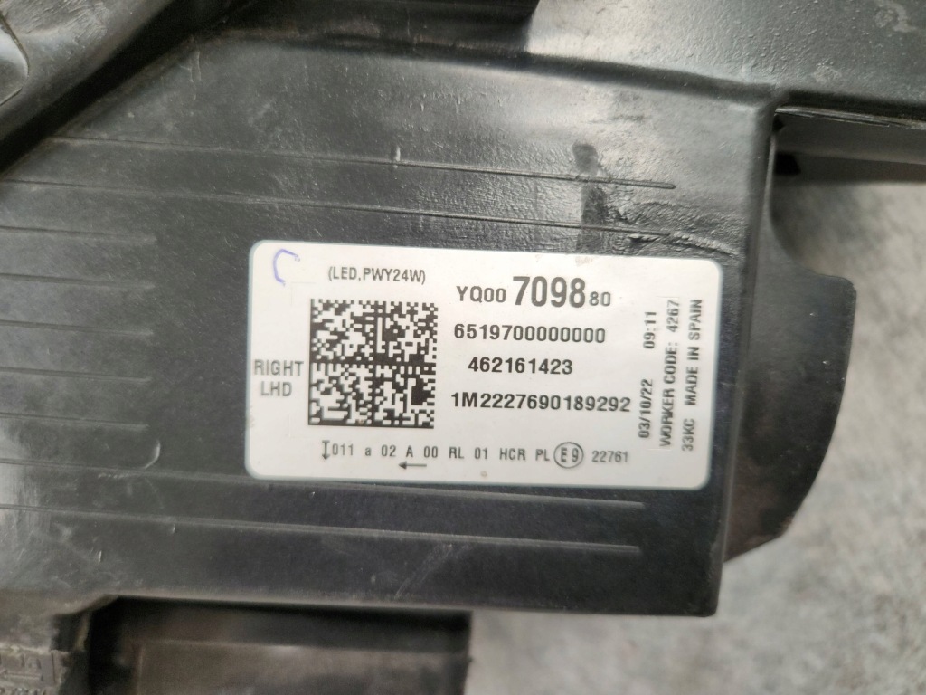 Фара фара передняя перед правый  - opel crossland x full led рестайлинг  20-24 Недорого