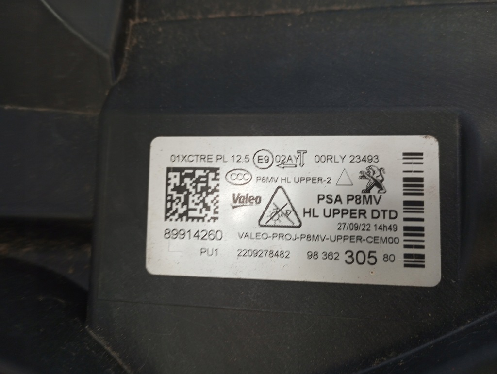 фото №9, Лампа лампи full led peugeot 3008 5008 ii lift 9836230580 9836230680