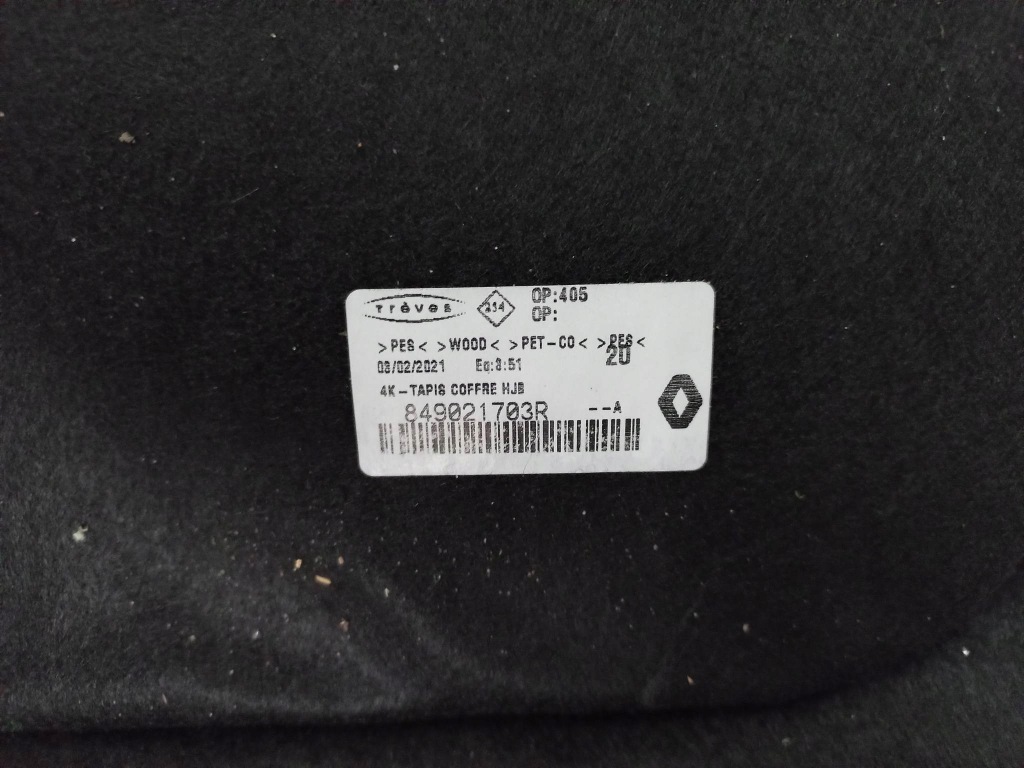 фото №2, Обшивка пол багажника renault captur ii 849021703r