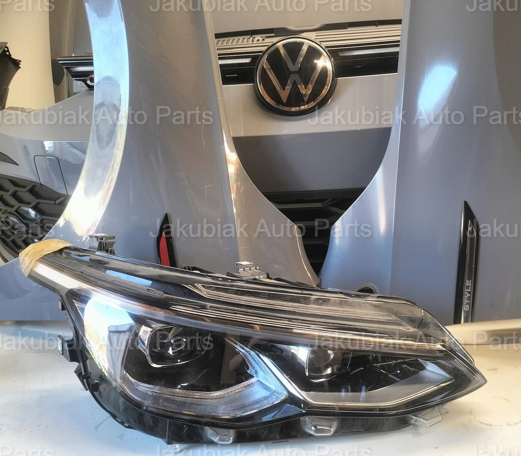 фото №7, Vw golf viii gti 5h0 лампа капот бампер pas kompletny перед