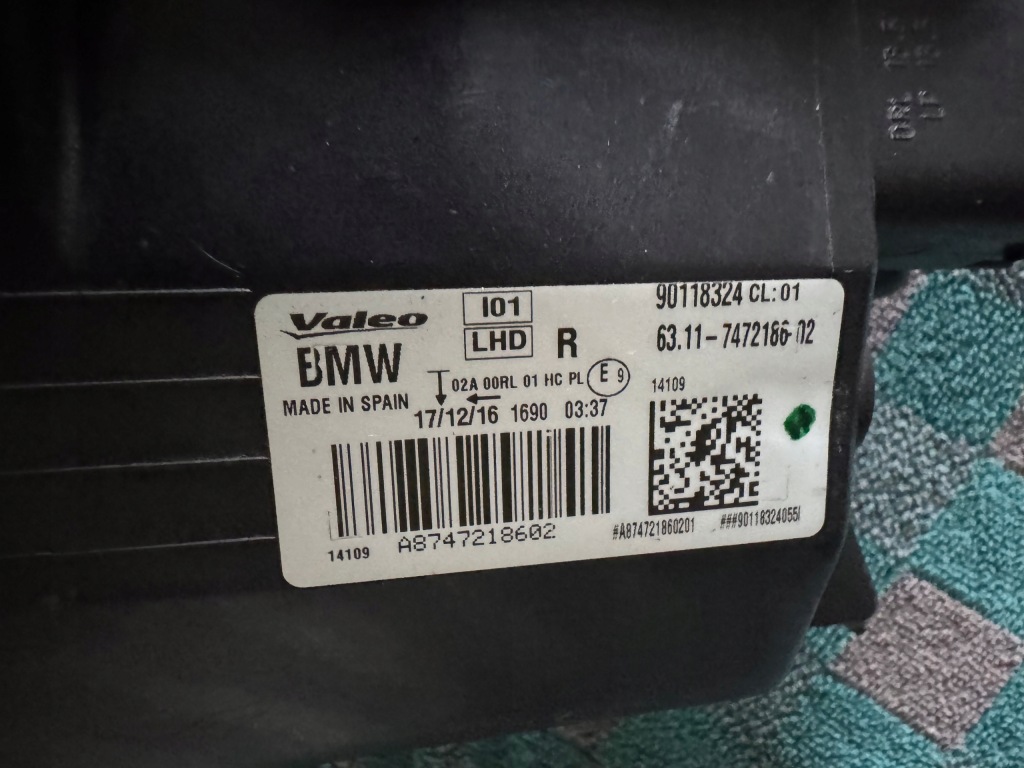 фото №7, Bmw i3 лампа передняя правая full led оригинальная