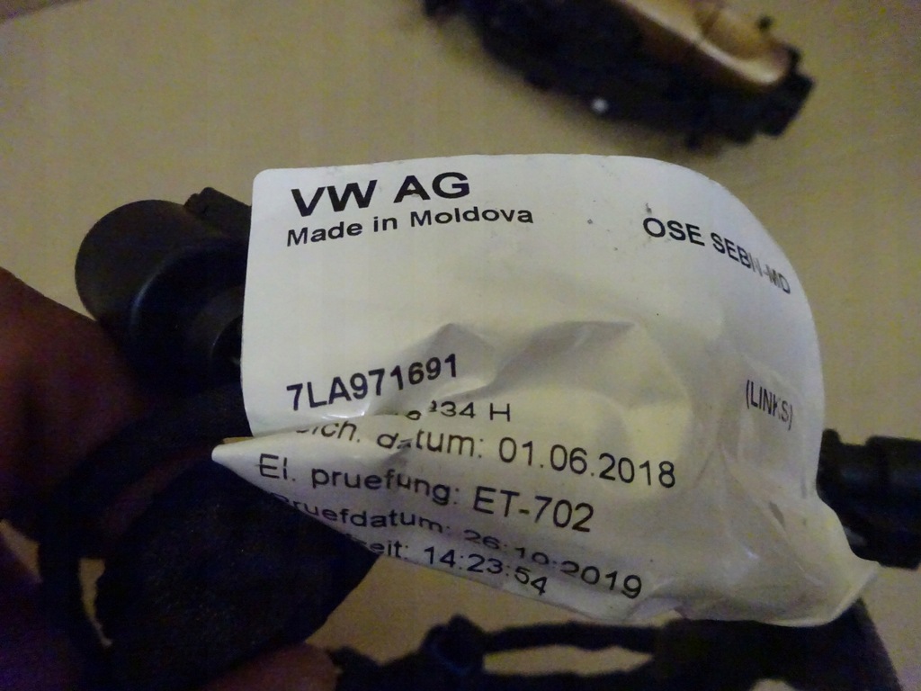 фото №6, Vw t6.1 жгут дверь левых задняя 7la971691