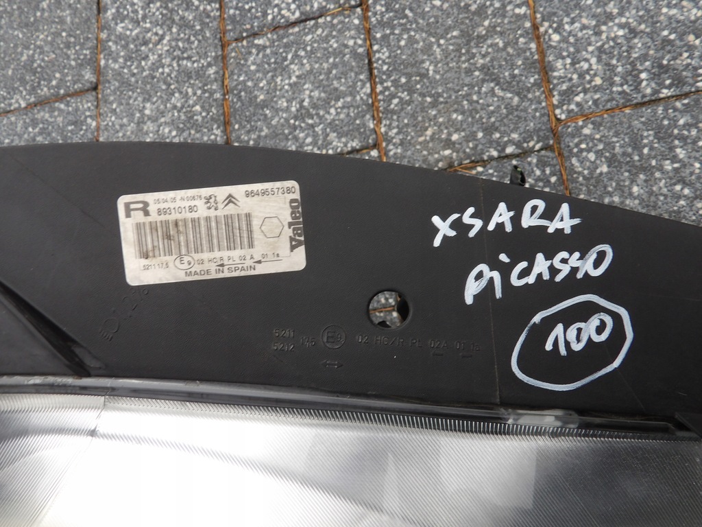 фото №5, Citroen xsara picasso lift фара правый 100