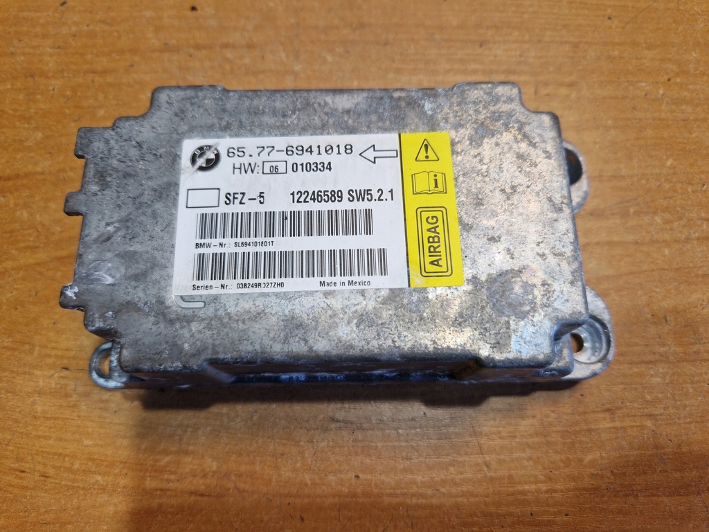 фото №1, Bmw e60 e61 e63 датчик модуль подушка безопасности подушек 6941018