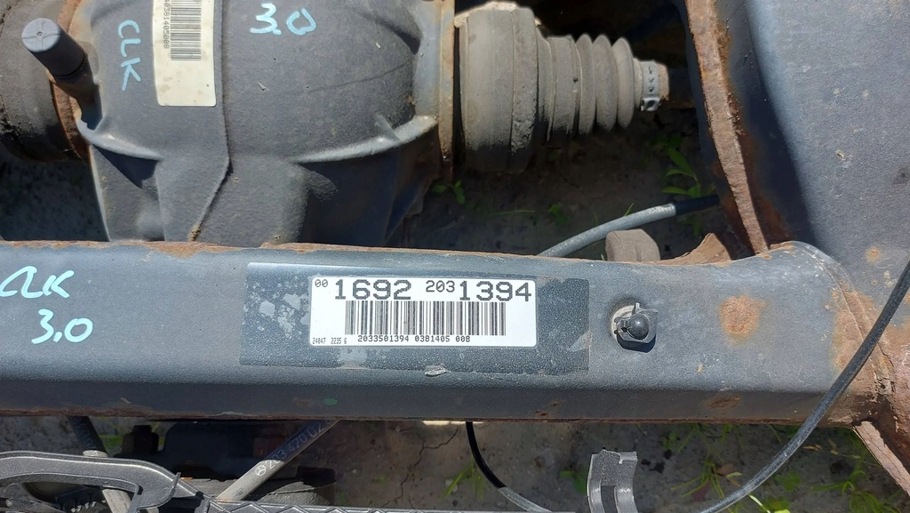 фото №6, Mercedes clk w209 3.0 v6 підвіска балка задня kpl