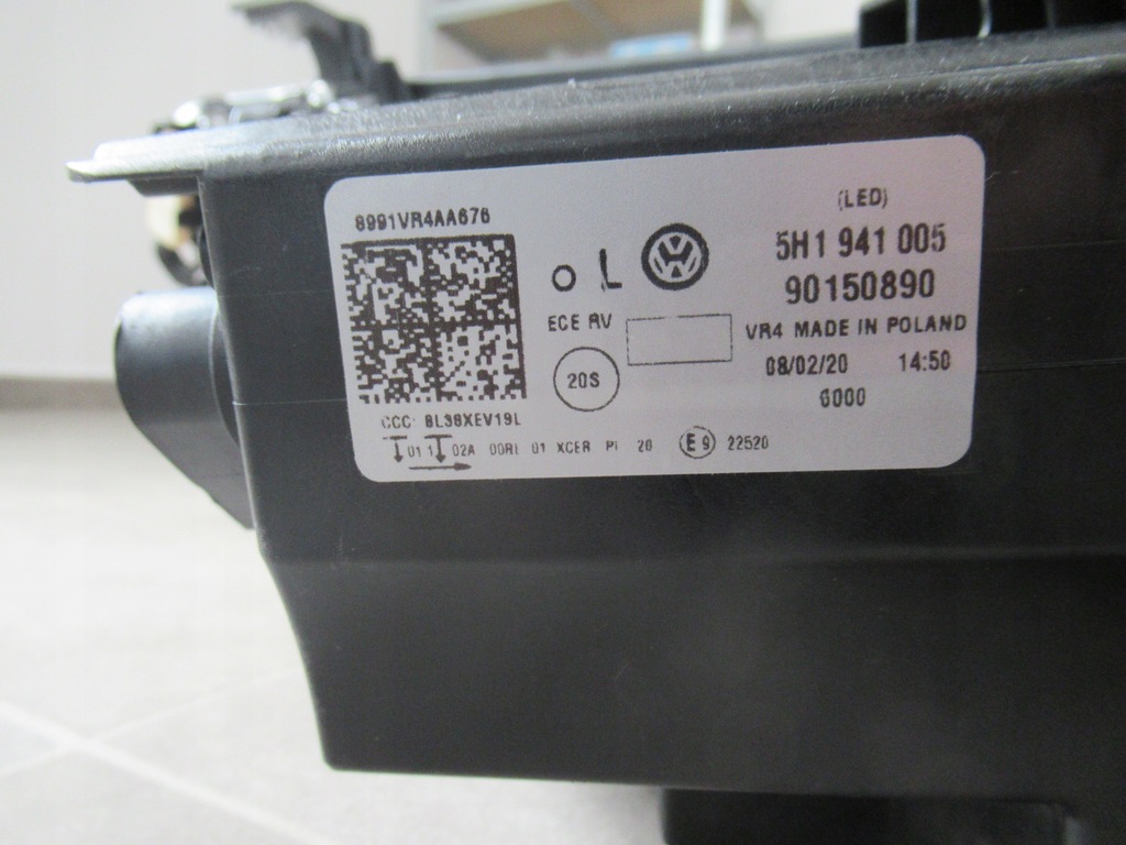 фото №10, Vw golf 8 лампа перед ліва led europa nowa