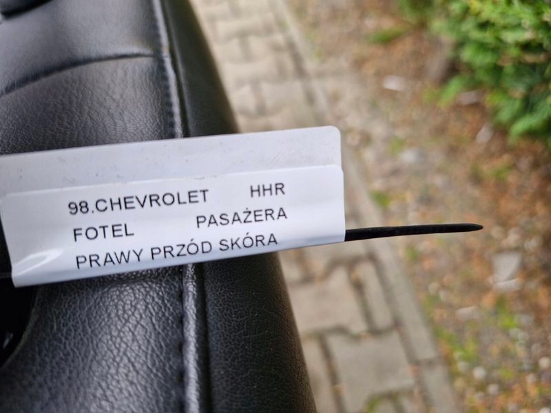 фото №10, Chevrolet hhr сиденье пассажира правый перед передний кожа