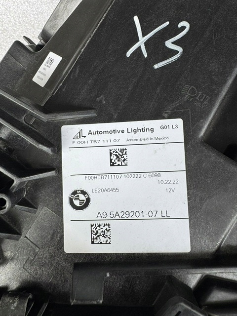 Ліхтарі  bmw x3 g01 рестайлінг  x4 g02 рестайлінг  full led ліва правий Недорого