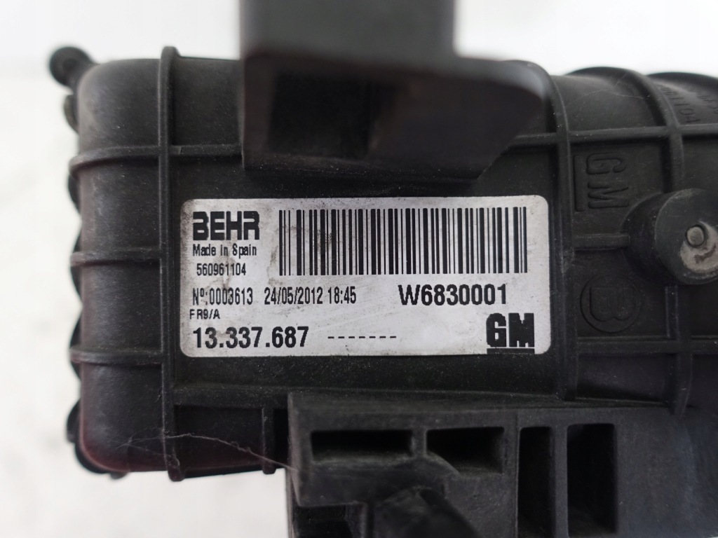 Opel meriva b 2 1.4 t интеркулер 13337687 с Разборки