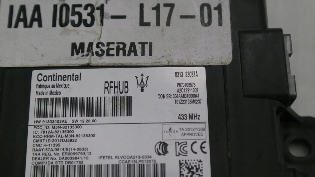 фото №6, Модуль блок управления keyless maserati levante 670108575 607153633