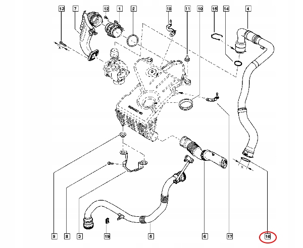 Прокладка кільце ущільнювальне кільце труба bmw mini 7701071316 do з'єднувачі henn hc45 Оригінал