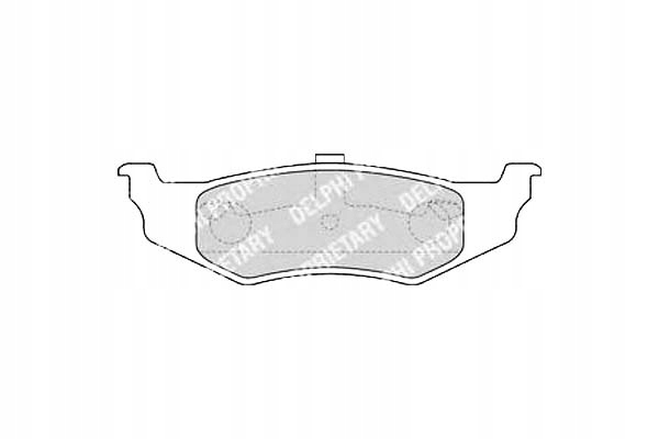 фото №1, Delphi гальмівні колодки гальмівні chrysler 300m cirrus conco