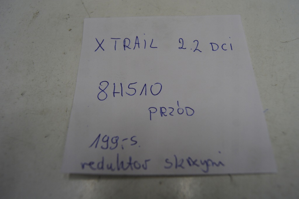 фото №7, X-trail i t30 4x4 редуктор коробки 8h510 2.2dci