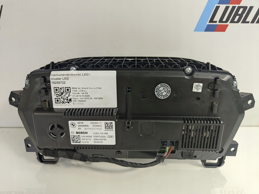 фото №7, Bmw f40 f44 z4 g29 лічильник прилади led 5a5a9f6 віртуальний