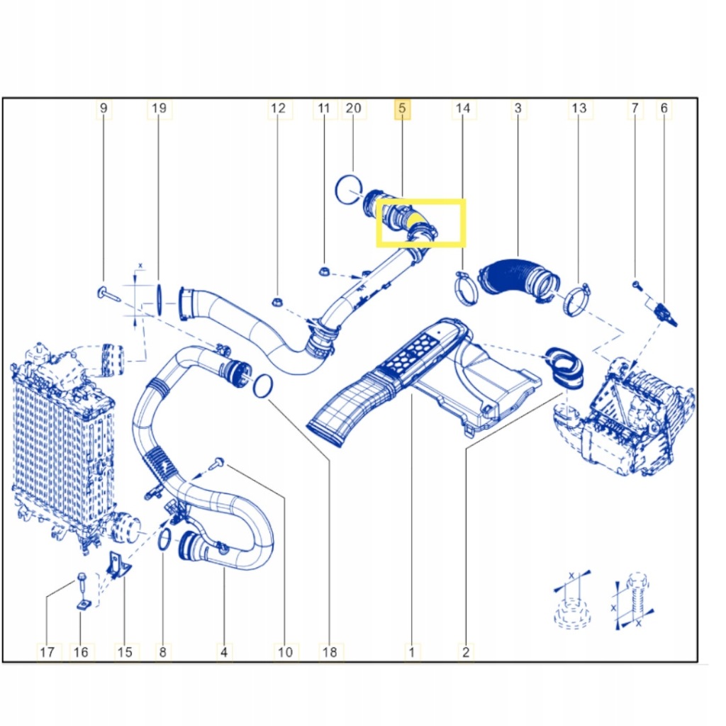 фото №3, Труба wąż турбины renault espace megane scenic talisman grand scenic 1.6 dci
