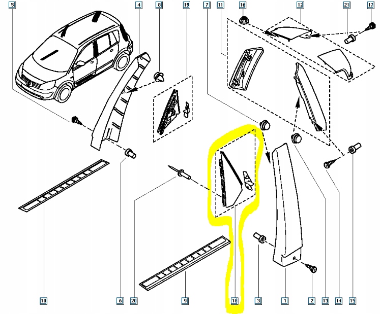 фото №10, Защита накладки задний renault megane ii 7701207925