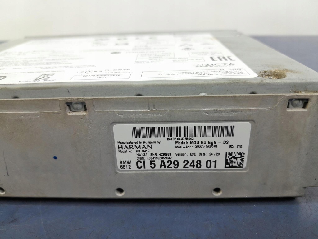 фото №5, Bmw 3 g20 g21 навигация привод считыватель 5a29248