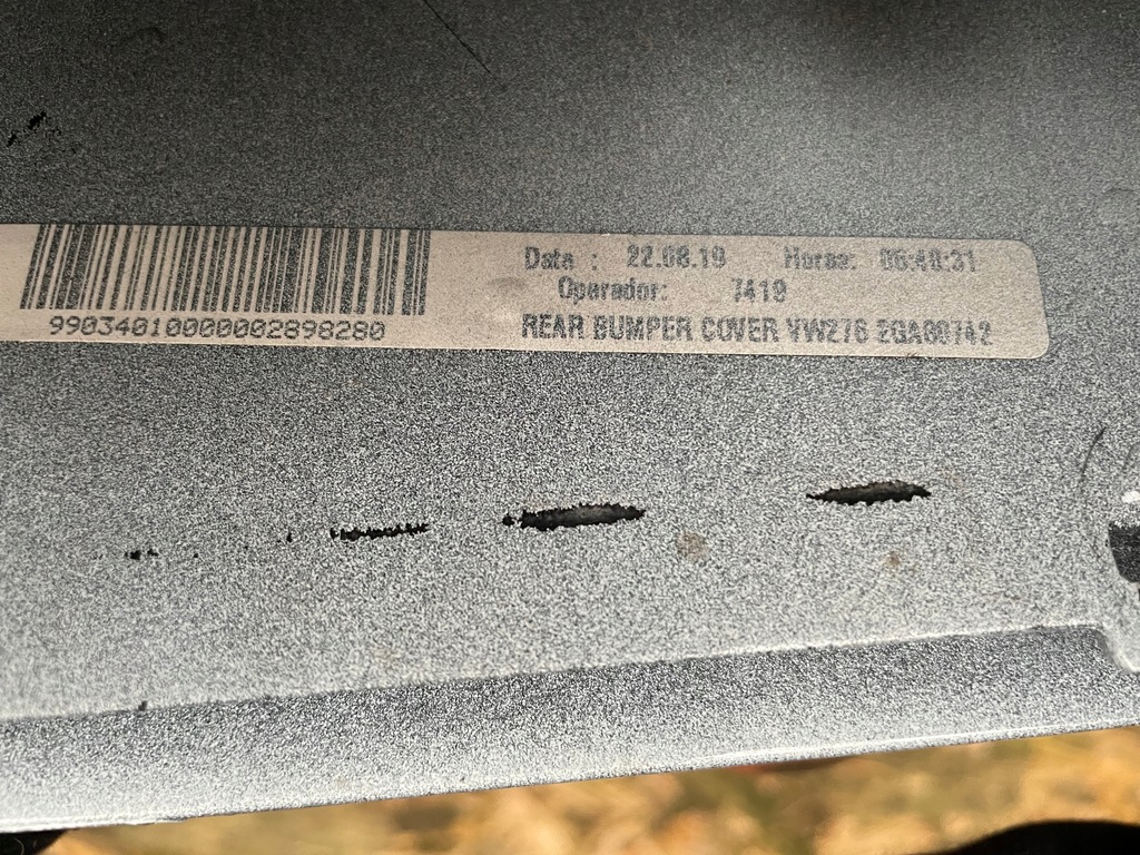 фото №8, Vw t-roc бампер задняя задний белый