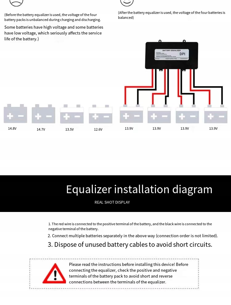 фото №11, Стабилизатор напряжения аккумулятора корректор питания ha02 48v