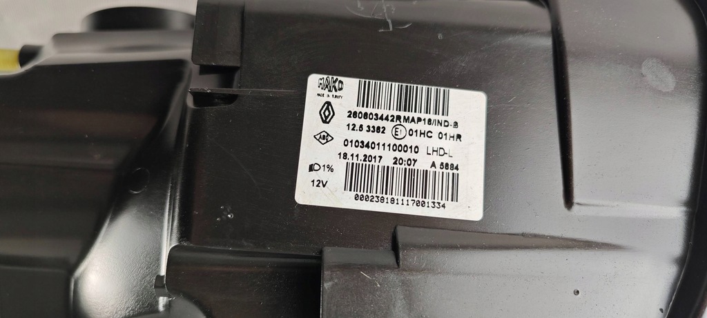 фото №9, Renault clio iv фара левый лампа левая 260603442r