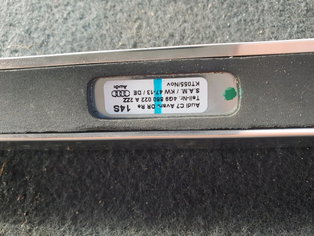 Рейлинги кровельные хромированные audi a6 c7 4g9860022a Киев