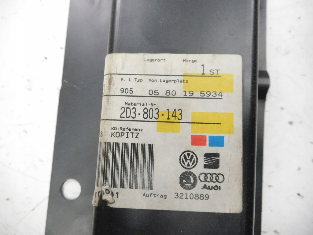 фото №6, Підсилювач плита нижній vw lt 4x4 05- 2d3803143