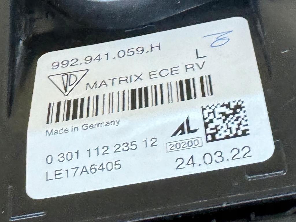 фото №13, Porsche 911 992 full led matrix ліва ładna