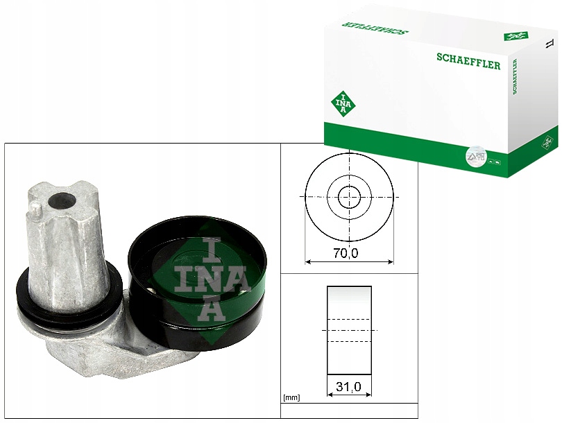 фото №1, Натягувач ремінь клиновий land rover discovery iii discovery iv range