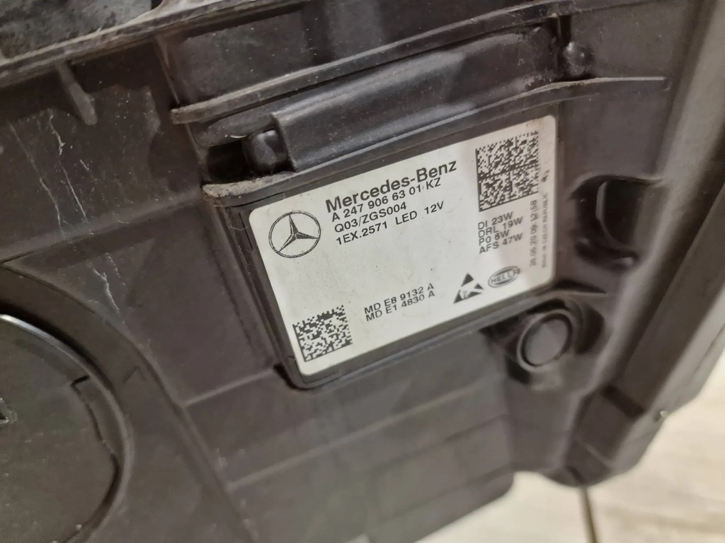 фото №9, Mercedes w247 gla performance led фара лівий