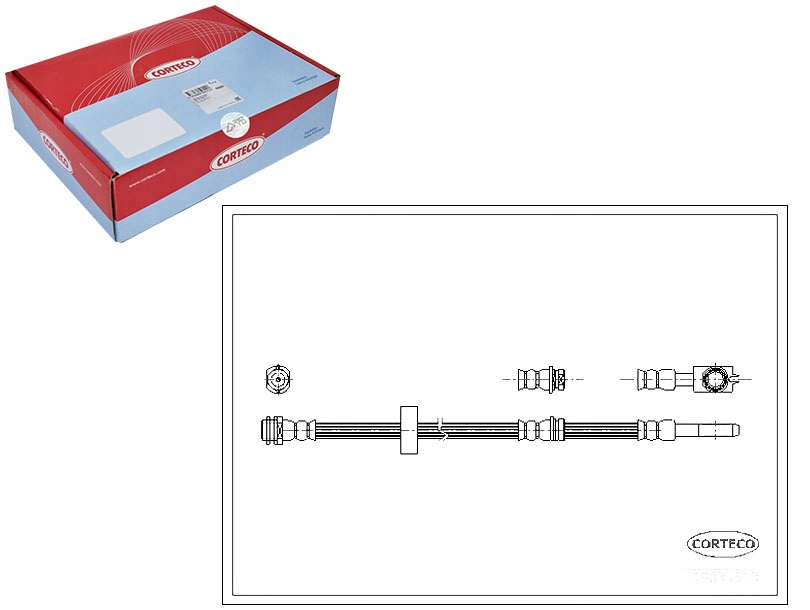 фото №1, Corteco шланг гальмівний audi a2 1.4 tdi 8z0