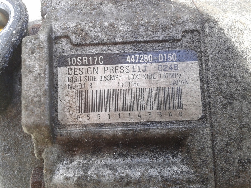 фото №5, Компрессор кондиционера dodge journey 2.0 crd 447280-0150