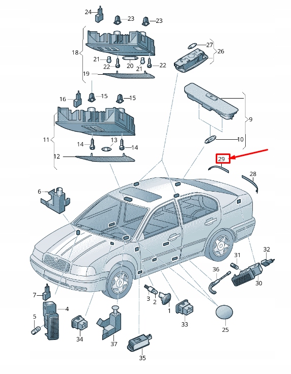 фото №1, Skoda rapid nh rear правий бампер відбивач 5jj945106