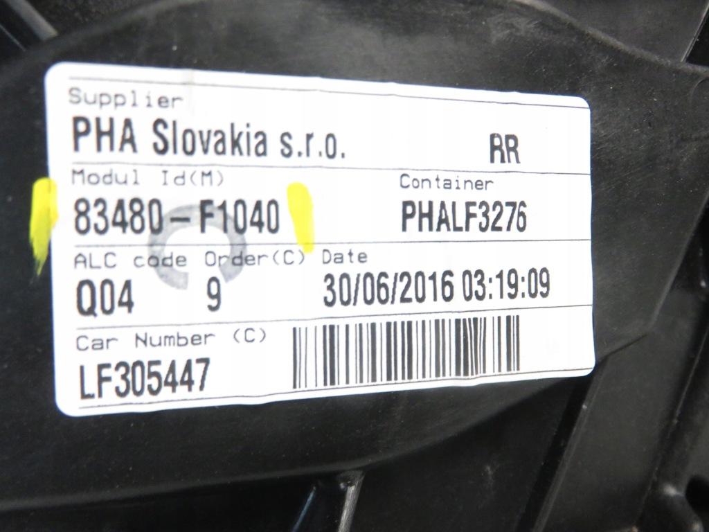 фото №5, Підйомник скло правий задній kia sportage iv 83460f1000 83480f1040