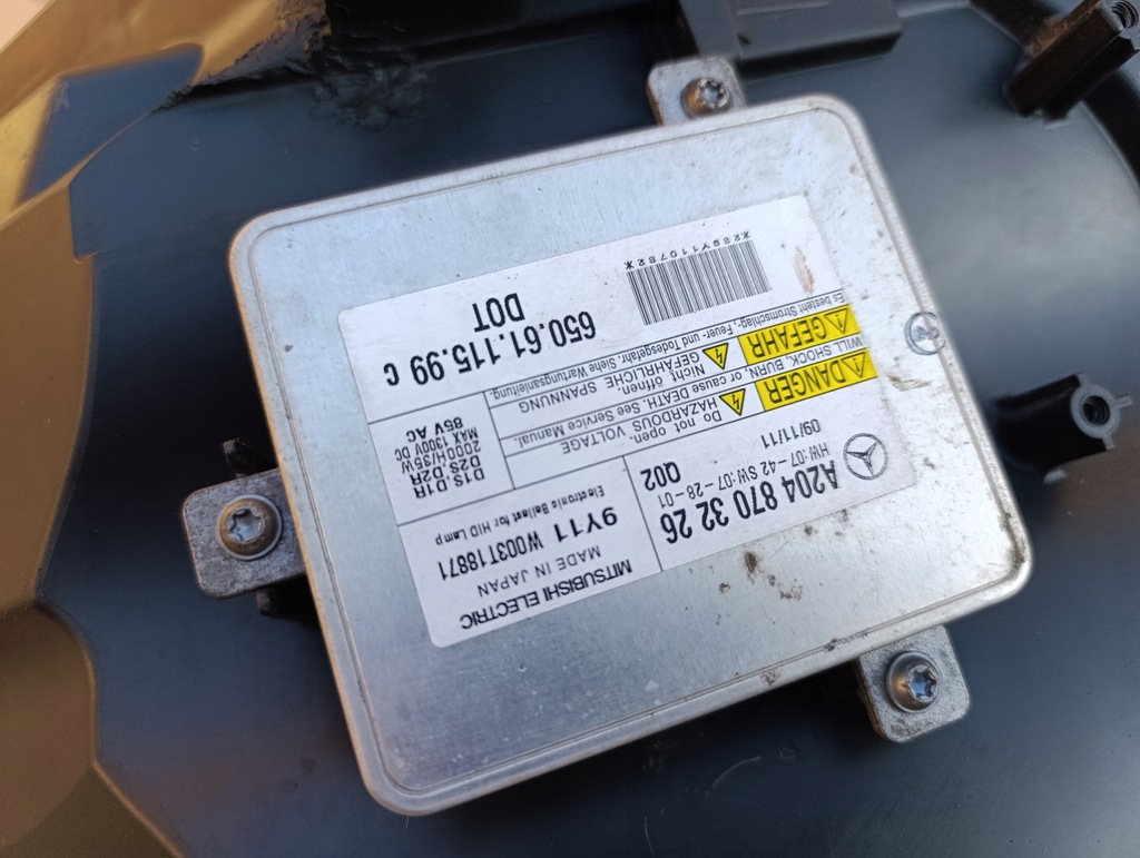 фото №11, Mercedes glk x204 лампа bi-xenon правий перед a2048207559 фара правий