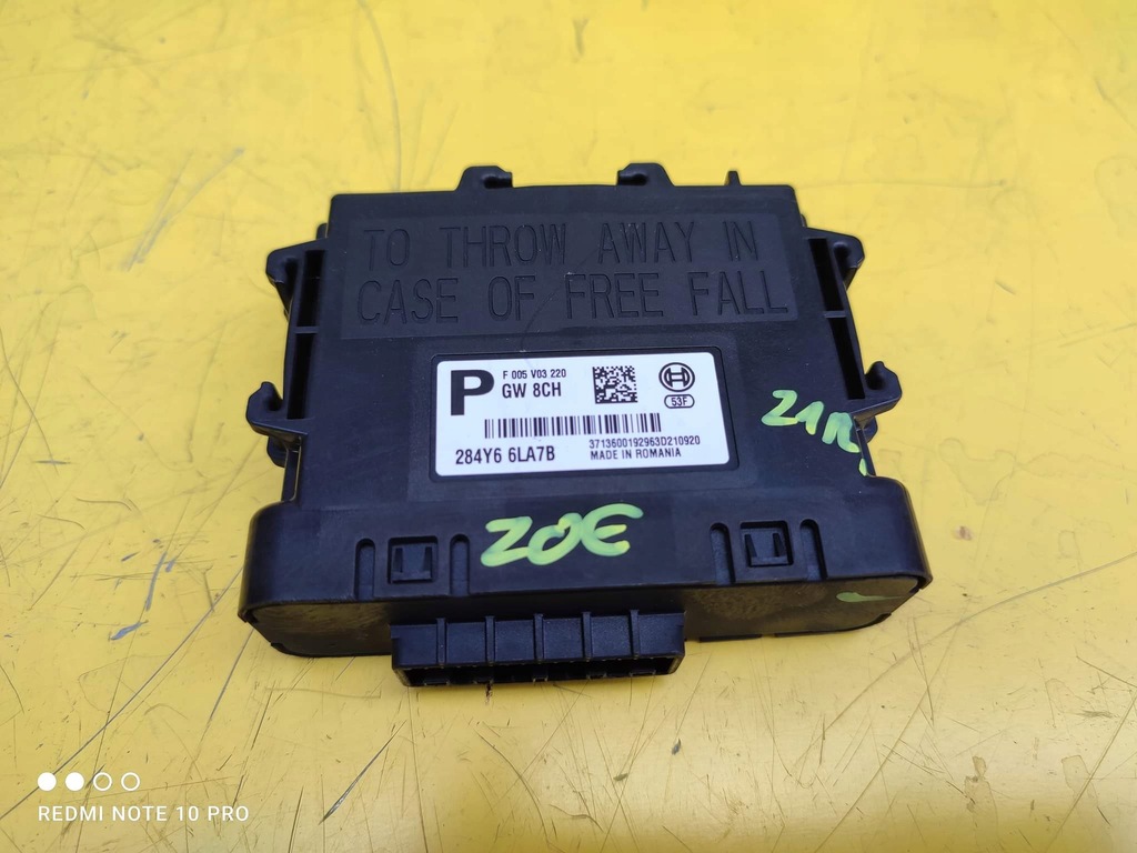 фото №1, Renault zoe ii модуль блок управления 284y66la7b