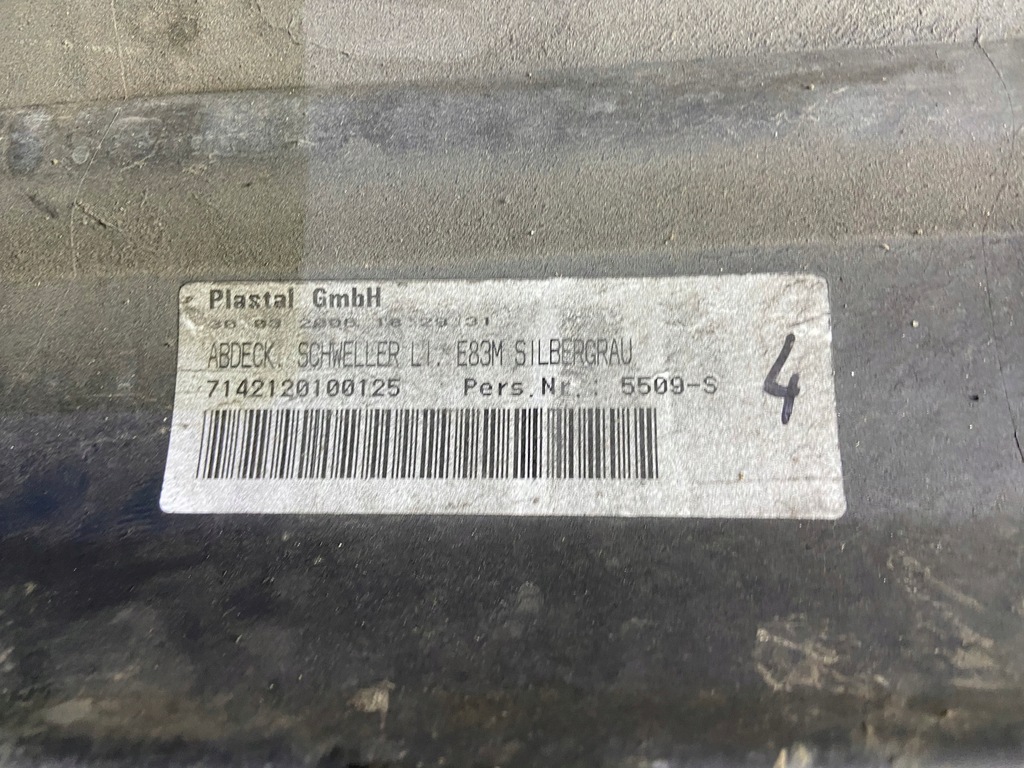 фото №10, Левая молдинг порог bmw x3 x-3 e83 e-83 m-pakiet