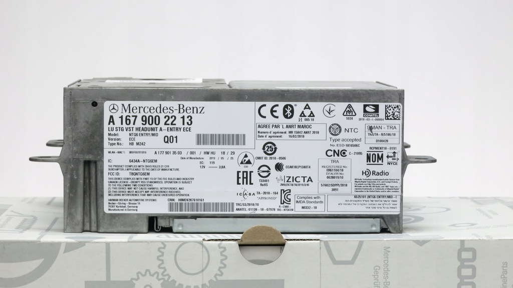 фото №1, Head unit ntg6 entry/mid ece a1679002213 mercedes