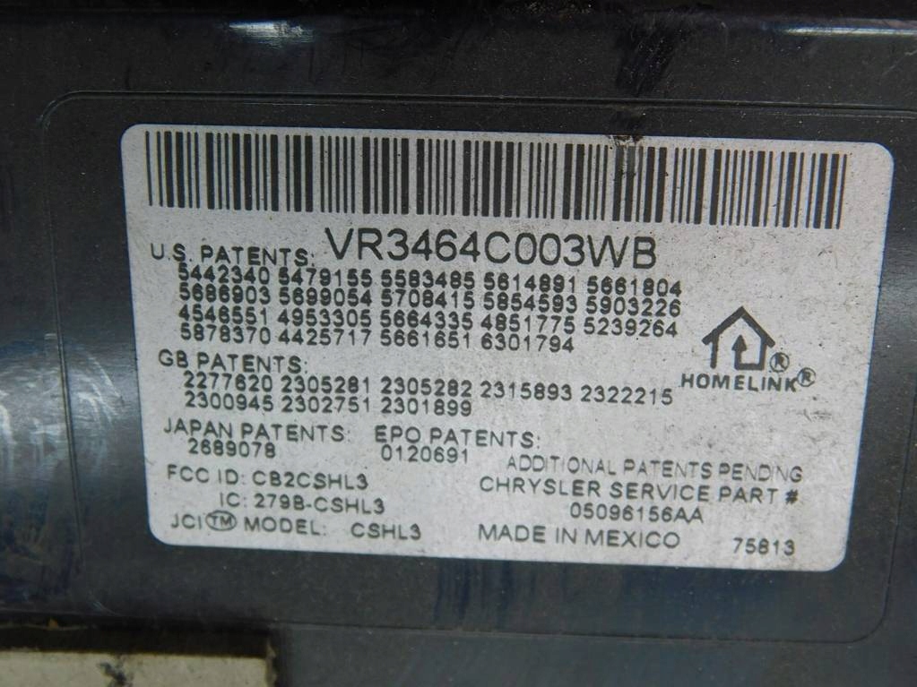 фото №6, Chrysler pacifica 3.5 2005r лампа бардачок кабіни